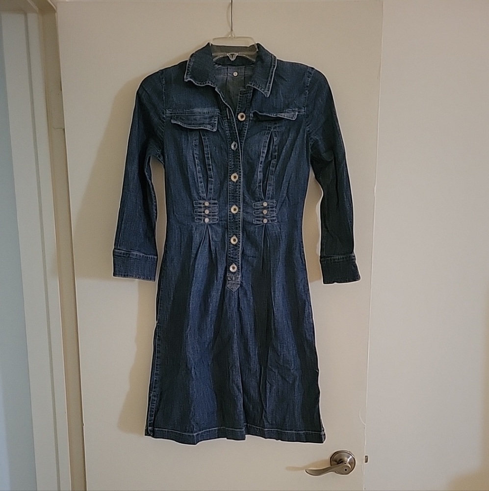 Plein Sud Dark Blue Long Sleeve Dress